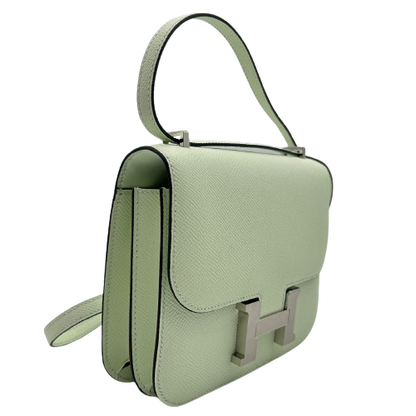 Hermes Constance 3 Mini 18 거울 베일 피즈 Vaud Epson Silver 피팅 u 조각.
