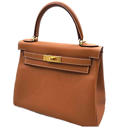 [산타 클로스가 여기 있습니다] ♪Hermes Kelly 28 Gold Togo Gold Hardware B가 새겨 져 있습니다