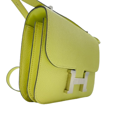 Hermes Constance Mini (18) Chevre Misole Silver Metal Fittings Z 새겨 져
