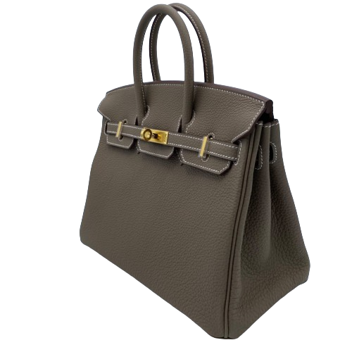 Hermes Birkin 25 Etoup Togo Gold Hardware B가 새겨 져 있습니다