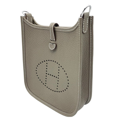 Pre-Owned Hermes Evelyn TPM Torillon Clemence Etoup Silver Metal Fittings W Engraved