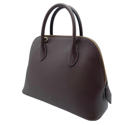[以常規價格出售！] 】愛馬仕（Hermes）Bolid 1923 25 Evercolor Mocha Gold Metal Fittings B刻有