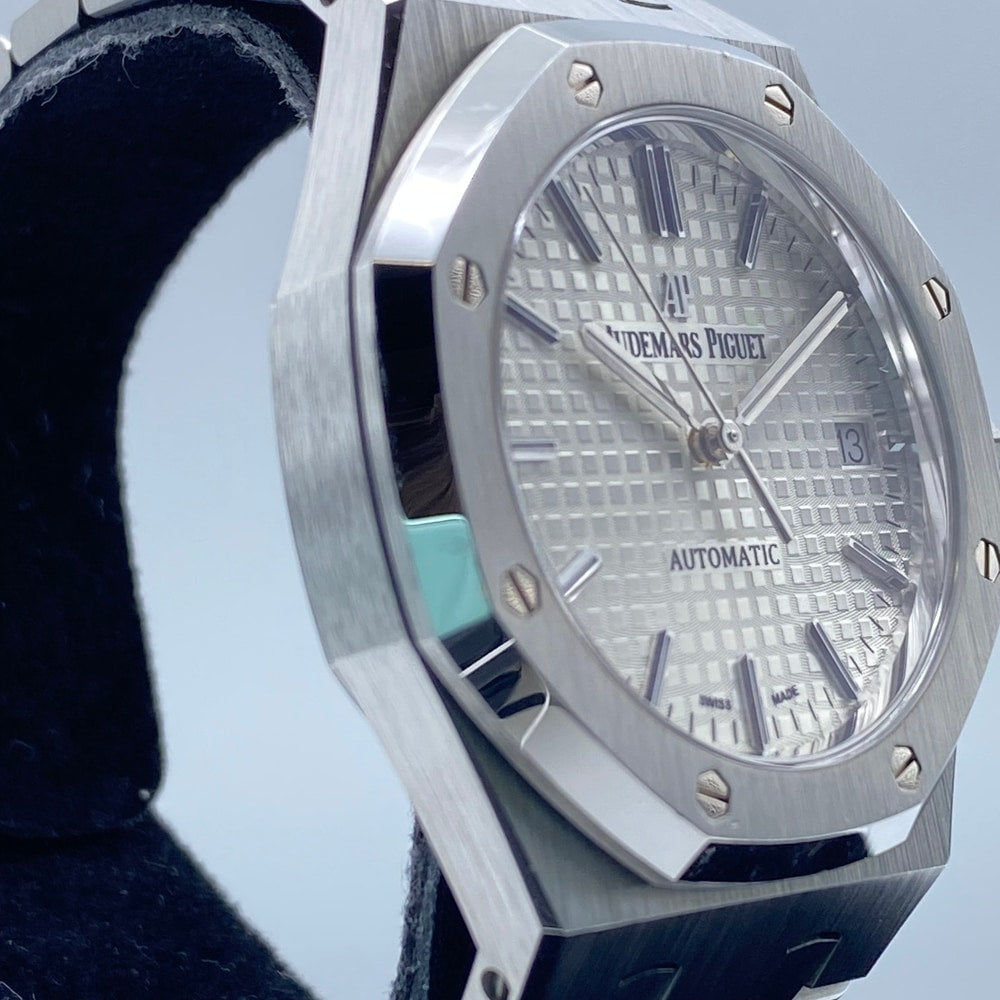 Pre-Owned Audemars Piguet Royal Oak 15450ST.OO.1256ST.01 Silver