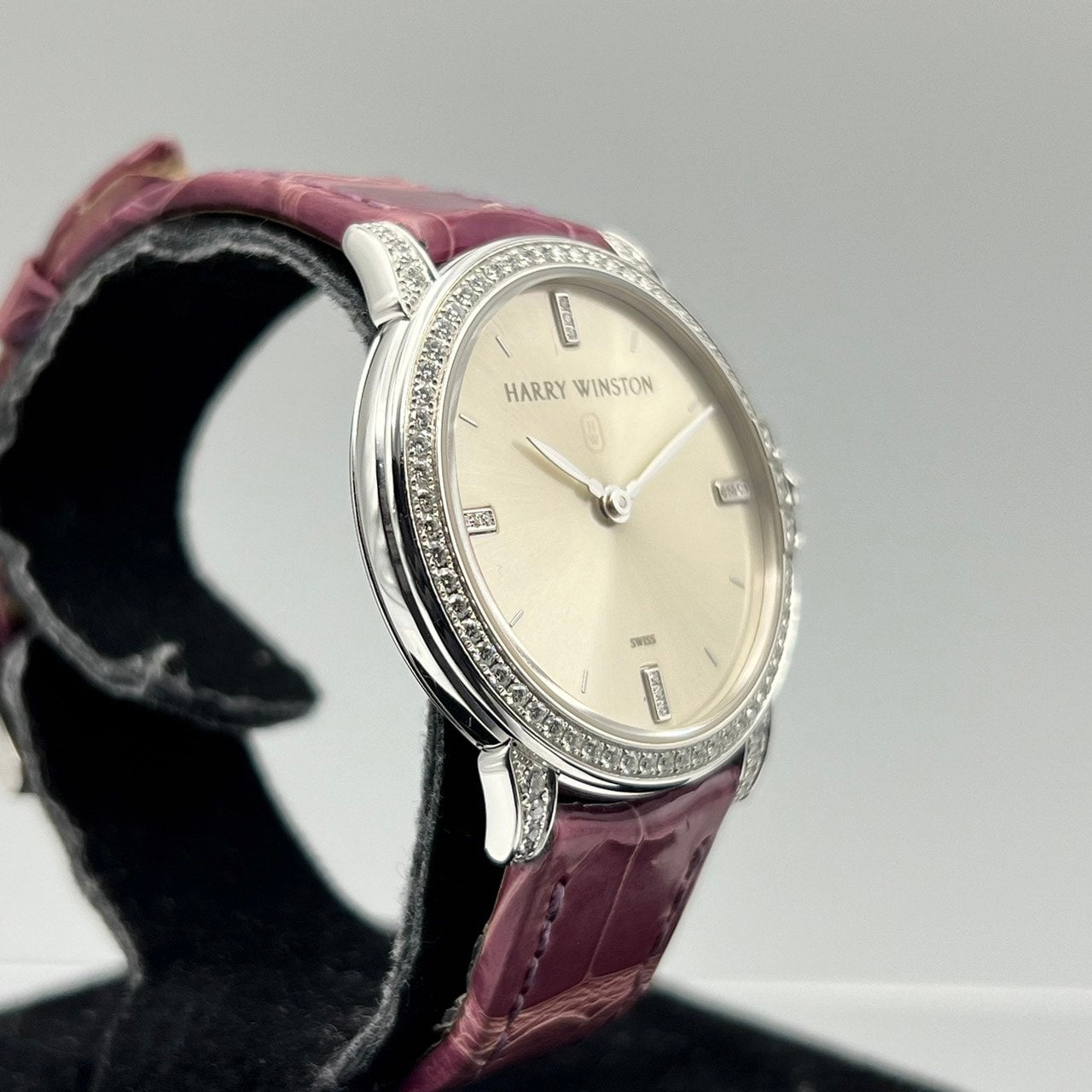二手Harry Winston Midnight MidQHM32W002 Silver 32mm