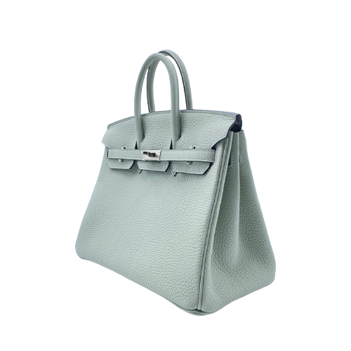Hermes Birkin 25 Grineve Togo Silver Fittings B 새겨 져 있습니다