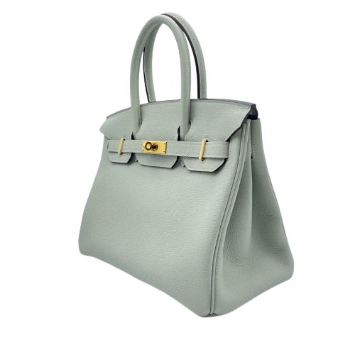 사전 소유 [현금 가격] Hermes Birkin 30 Grineve Togo Gold Hardware B 새겨 져