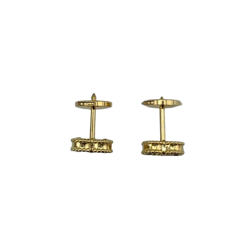 Pre-Owned [Under list price! 】Van Cleef & Arpels Sweet Alhambra VCARA44900 Yellow Gold Onyx Earrings