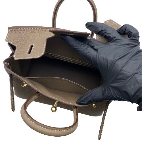 [現金價格]愛馬仕·伯金（Hermes Birkin）25 Etoup dogo金硬件W刻有
