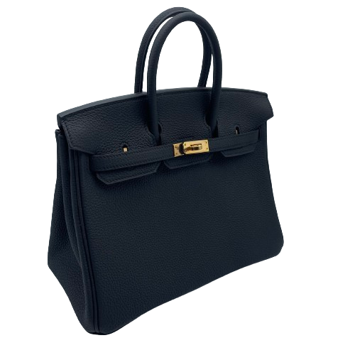 Hermes Birkin 25 Noir Togo Rose Gold Hardware D 조각