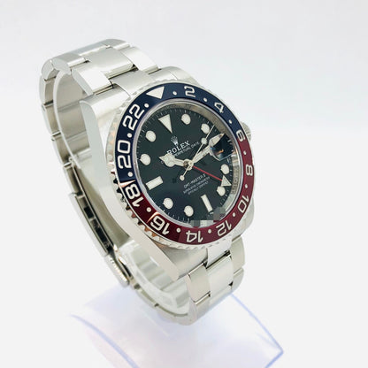 Pre-Owned Rolex GMT Master II 126710BLRO Oyster Bracelet Black Pepsi