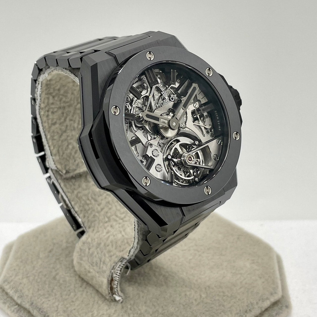 プレオウンド ウブロ ビッグ・バン インテグレーテッド カテドラル 458.CX.1170.CX.YOS ミニッツリピーター トゥールビヨン ブラックセラミック 43mm