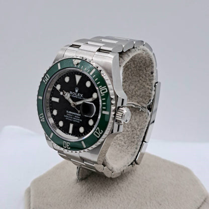 Pre-Owned Rolex Submariner Date 126610LV Oyster Bracelet Black Green 41mm
