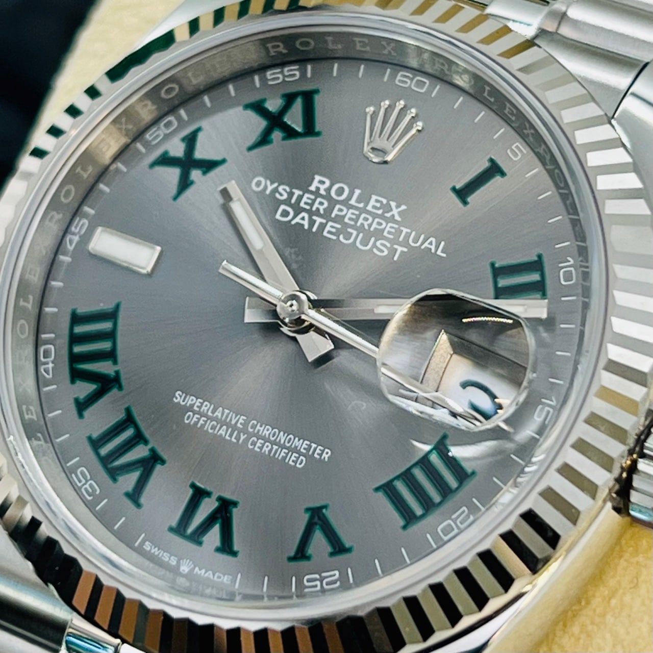 プレオウンド ロレックス デイトジャスト 126234 スレートローマン ジュビリーブレス 36mm
