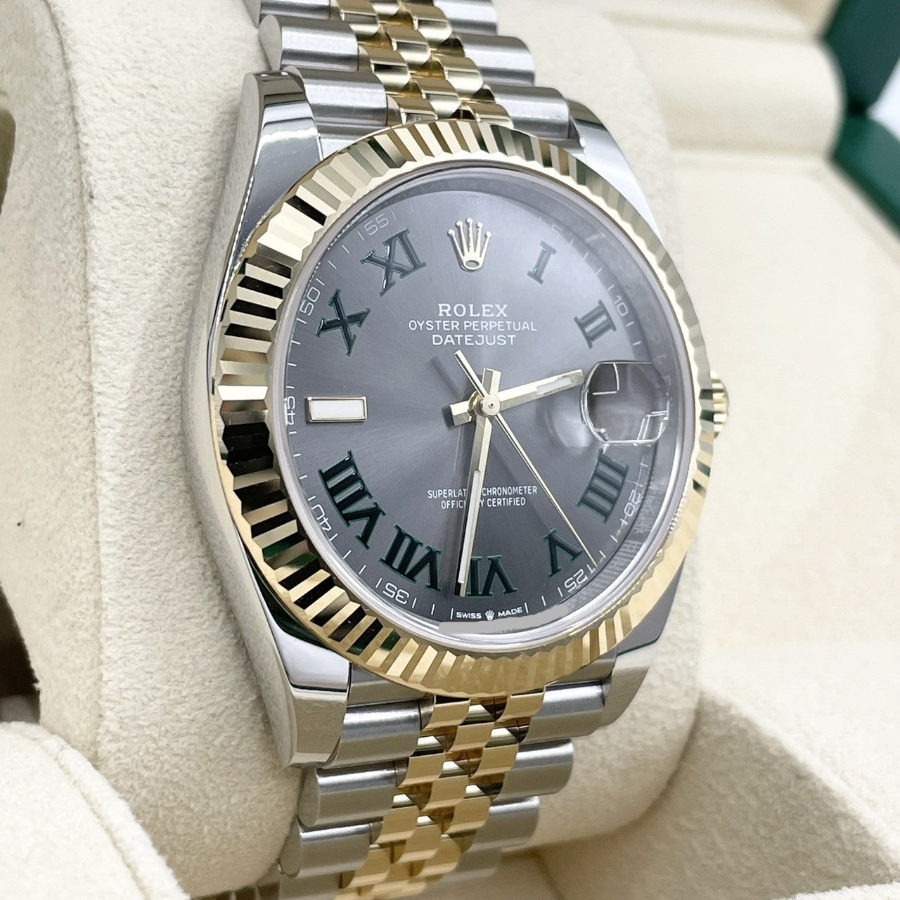 プレオウンド ロレックス デイトジャスト 126333 スレートローマ ジュビリーブレス 41mm