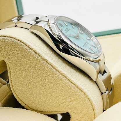 사전 소유 롤렉스 굴 영구 126000 굴 팔찌 청록색 청록색 36mm