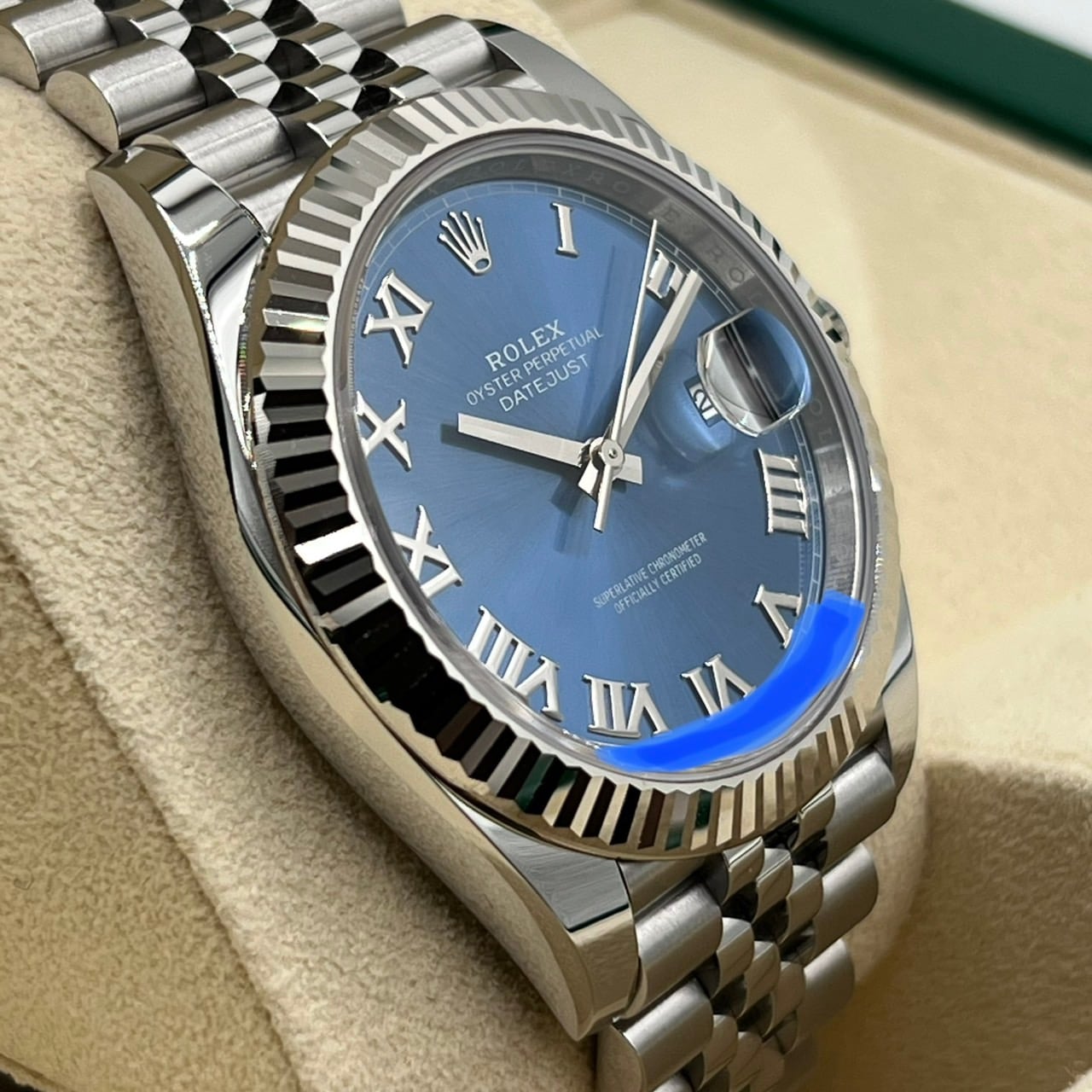 プレオウンド ロレックス デイトジャスト 126334 アズーロブルー ジュビリーブレス 41ｍｍ