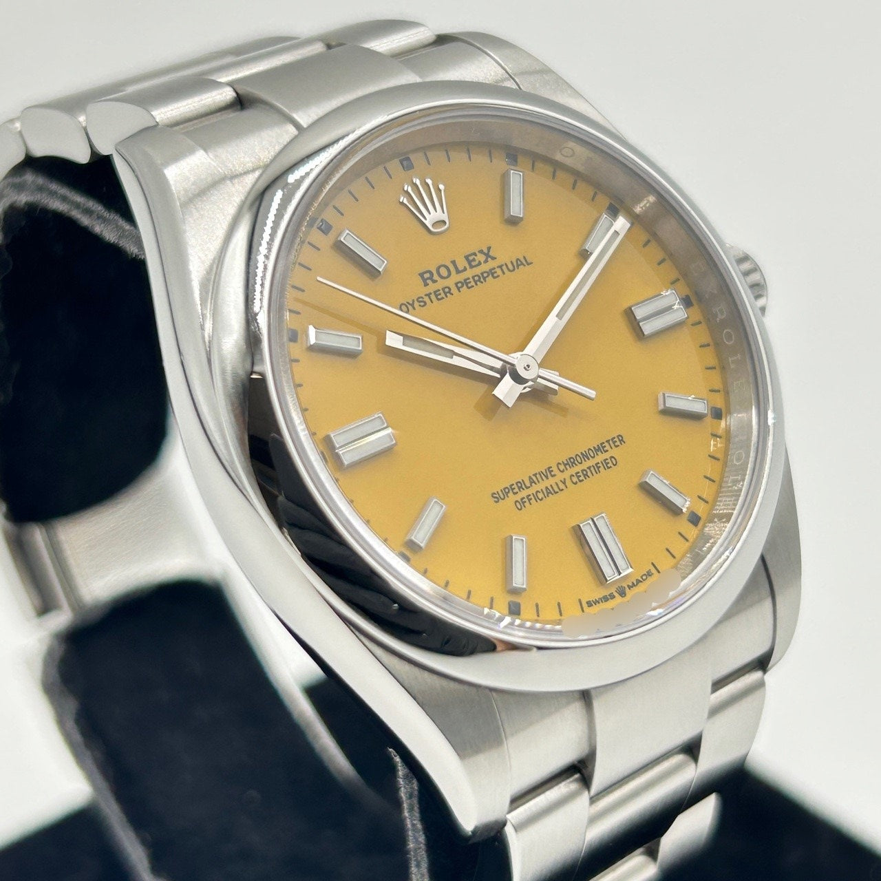 勞力士牡蠣永久126000牡蠣手鍊黃色36mm