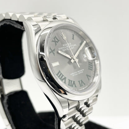 プレオウンド ロレックス デイトジャスト 126200 スレートローマ ジュビリーブレス 36mm