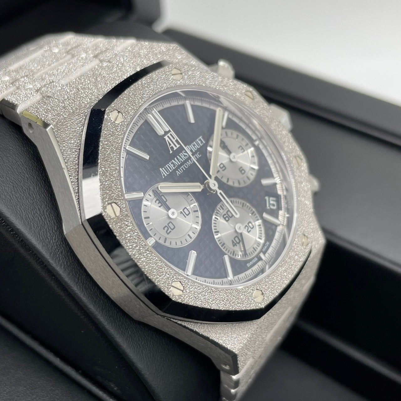 Pre-Owned Audemars Piguet Royal Oak 26239BC.GG.1224BC.02 Frosted Gold Grand Tapestry 41mm