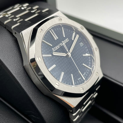 Pre-Owned Audemars Piguet Royal Oak 15510ST.OO.1320ST.06 Blue 41mm