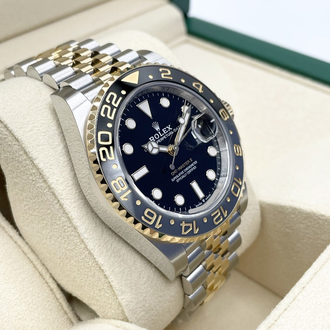 Pre-Owned [New 2023] Rolex GMT Master II 126713GRNR Black 40mm