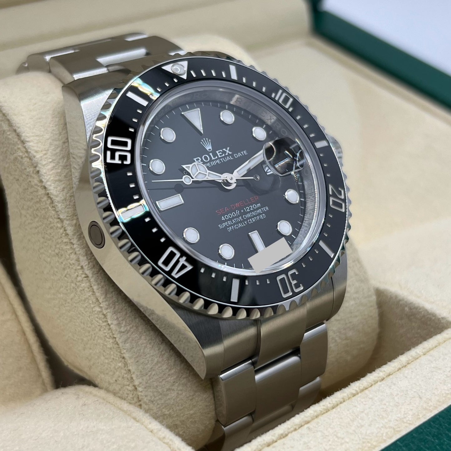 사전 소유의 롤렉스 바다 거주자 126600 굴 팔찌 검은 43mm