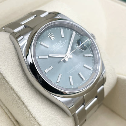 プレオウンド ロレックス デイトジャスト 126200  ミントグリーン オイスターブレス 36mm