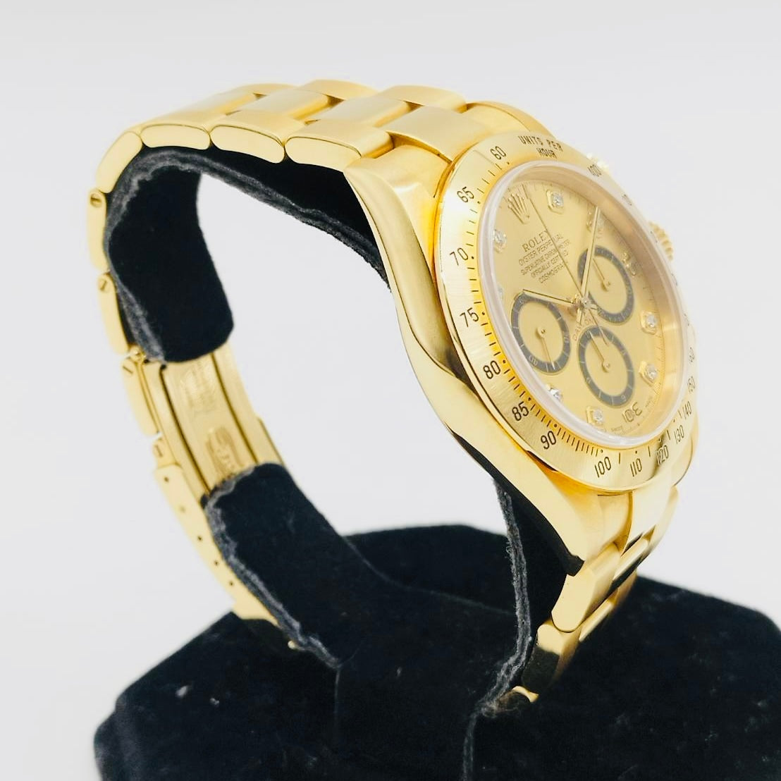 [反向6英寸配備了著名的El Primero機器]勞力士Daytona 16528G香檳8P鑽石40mm