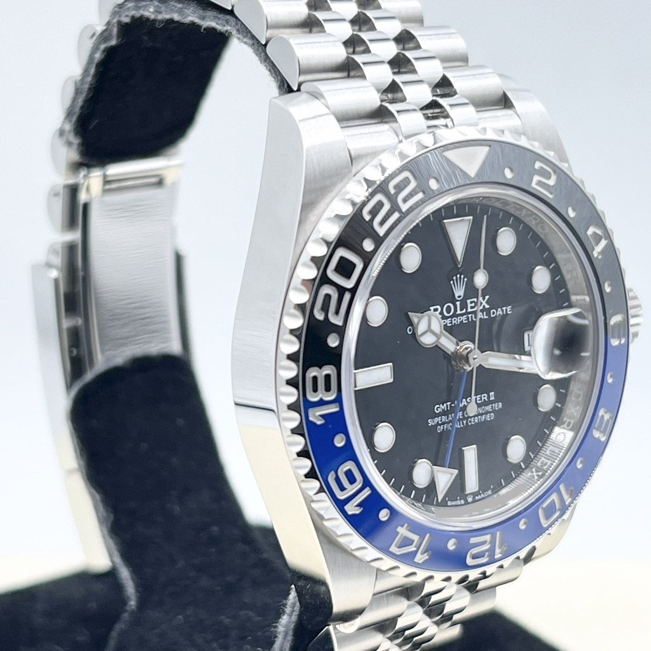 롤렉스 GMT 마스터 II 126710BLNR 배트맨 40mm 스테인리스 스틸 희년 팔찌