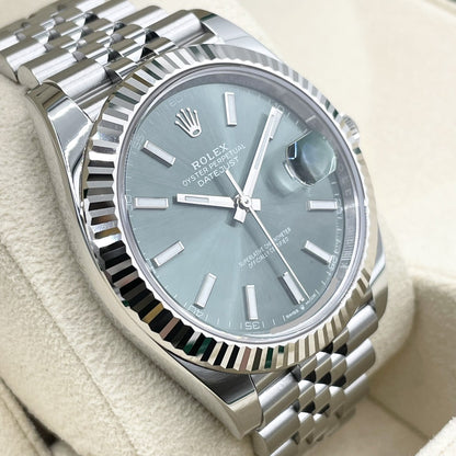 プレオウンド ロレックス デイトジャスト 126334 ミントグリーン ジュビリーブレス 41mm