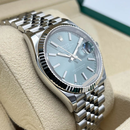 ロレックス デイトジャスト 126234 ミントグリーン ジュビリーブレス 36mm