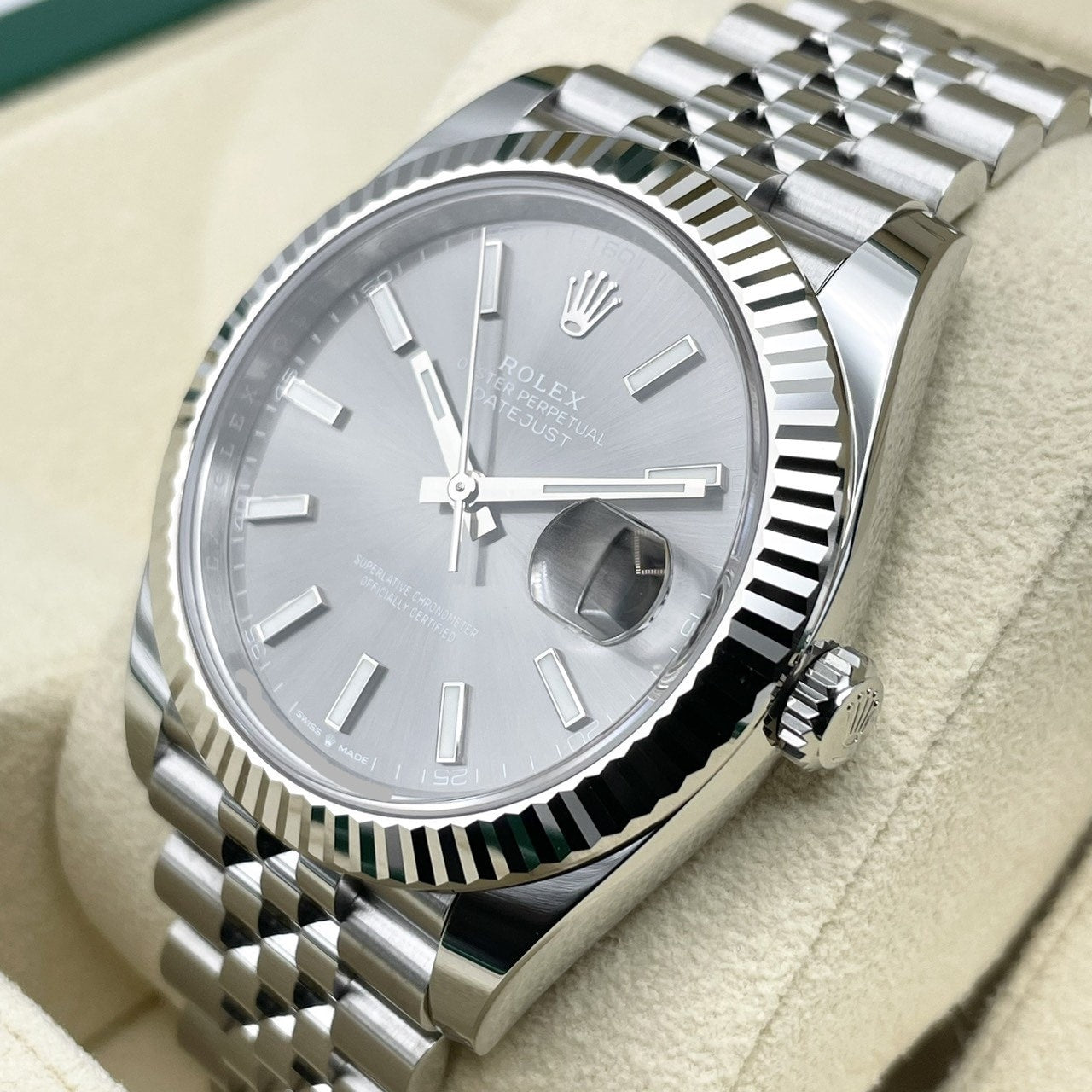 プレオウンド ロレックス デイトジャスト 126334 スレートジュビリーブレスレット 41mm