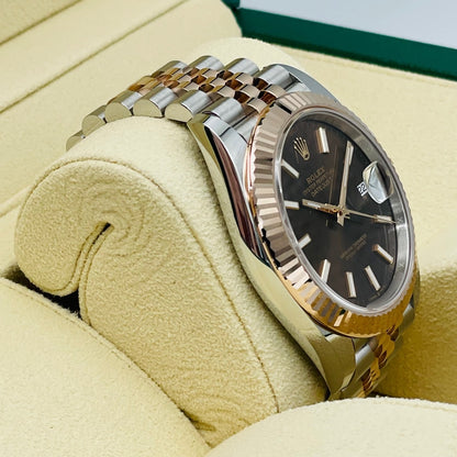プレオウンド ロレックス デイトジャスト 126331 チョコレート ジュビリーブレス 41mm