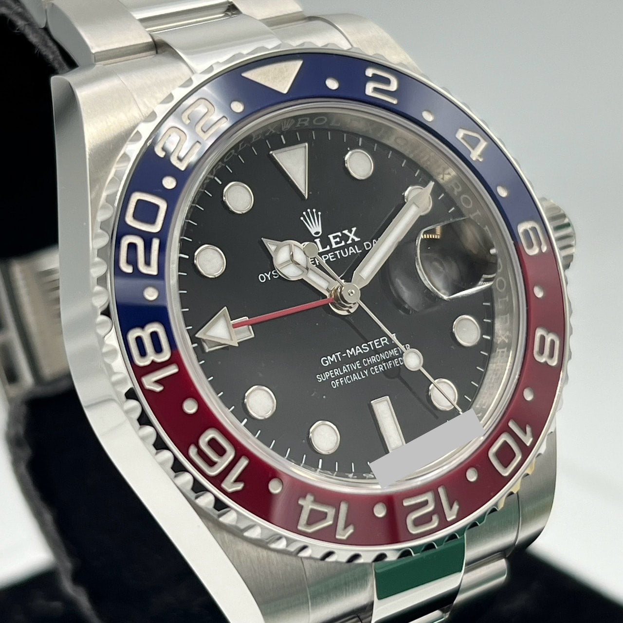 롤렉스 GMT 마스터 II 126710Blro 굴 팔찌 검은 40mm