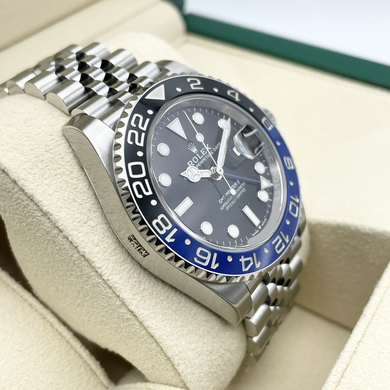 [전체 보호 스티커 포함! ! Rolex GMT Master II 126710BLNR Jubilee Bracelet Black Batman 40mm
