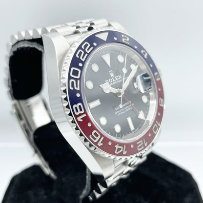 사전 소유 롤렉스 GMT 마스터 II 126710Blro Jubilee 팔찌 검은 40mm