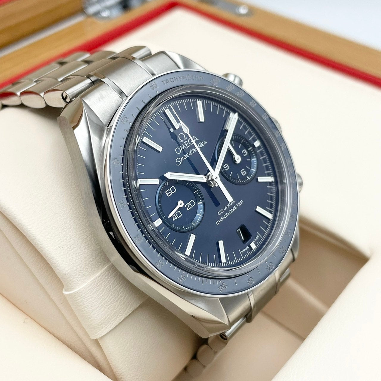 Pre-Owned Omega Speedmaster 311.90.44.51.03.001 Blue 44mm