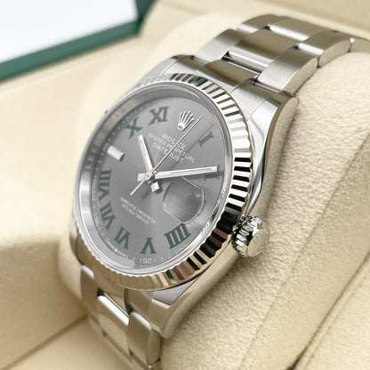 プレオウンド ロレックス デイトジャスト 126234 スレートローマン オイスターブレス 36mm