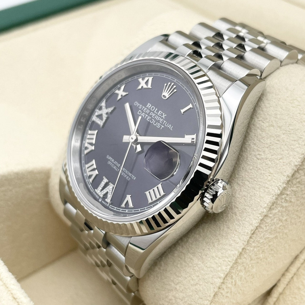 プレオウンド ロレックス デイトジャスト 126234 オーベルジーヌ　ジュビリーブレス 36mm