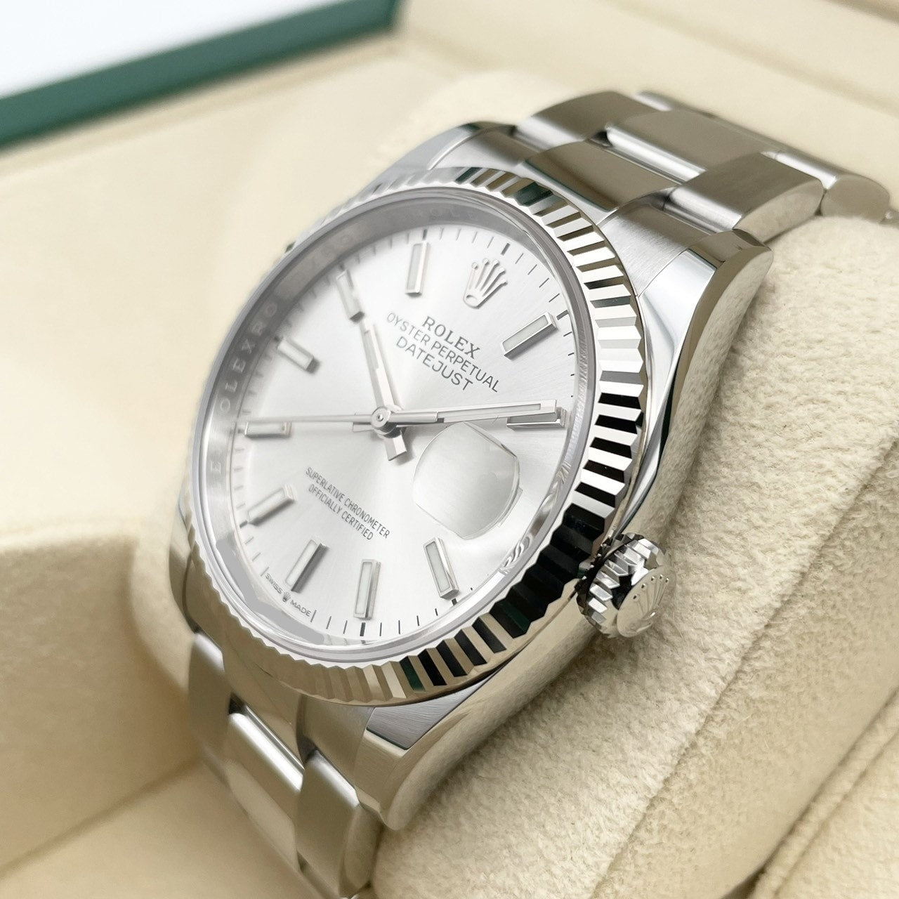 プレオウンド ロレックス デイトジャスト 126234 シルバー オイスターブレス 36mm