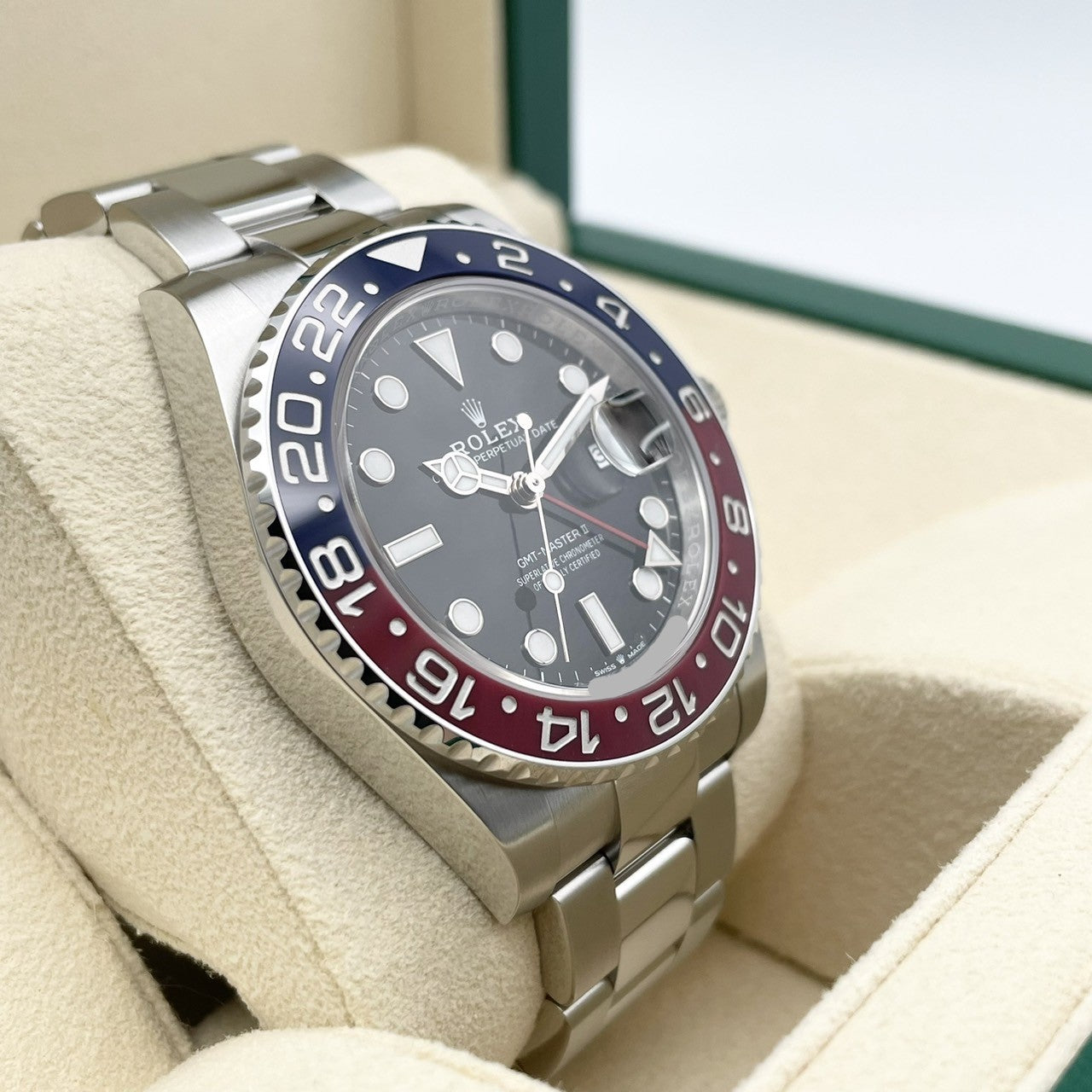 롤렉스 GMT 마스터 II 126710Blro 굴 팔찌 검은 40mm
