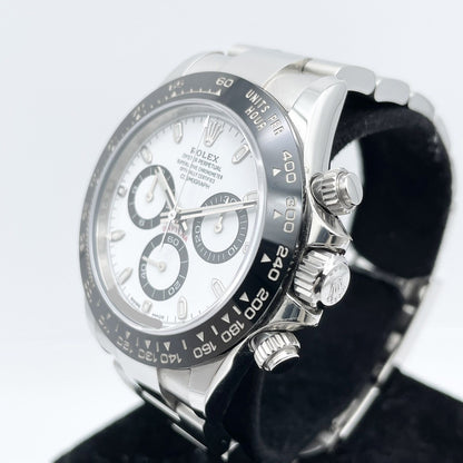 사전 소유 롤렉스 데이토나 116500LN 흰색 굴 팔찌 40mm