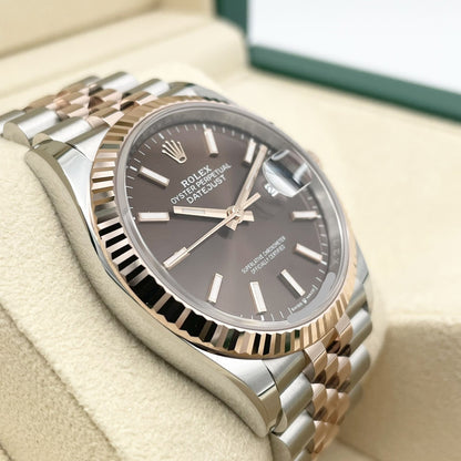 プレオウンド ロレックス デイトジャスト 126231 チョコレート ジュビリーブレス 36mm