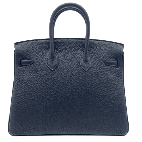 [現金價格]愛馬仕·伯金（Hermes Birkin）25黑色多哥金色硬件W刻有