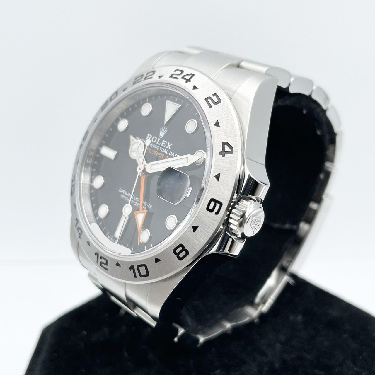 롤렉스 탐색기 II 226570 굴 팔찌 블랙 42mm
