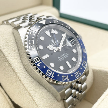 롤렉스 GMT 마스터 II 126710BLNR Jubilee 팔찌 검은 배트맨 40mm