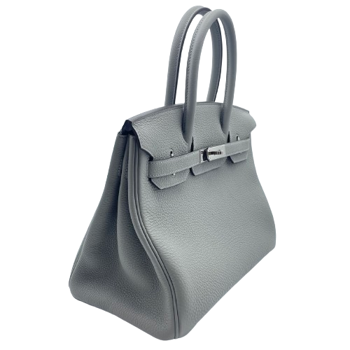 Hermes Birkin 30 Grimoett Togo Silver Metal Fittings w 새로워