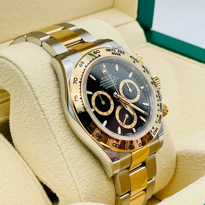 プレオウンド ロレックス デイトナ 126503 ブラック ステンレススチール＋ゴールド オイスターブレス 40mm