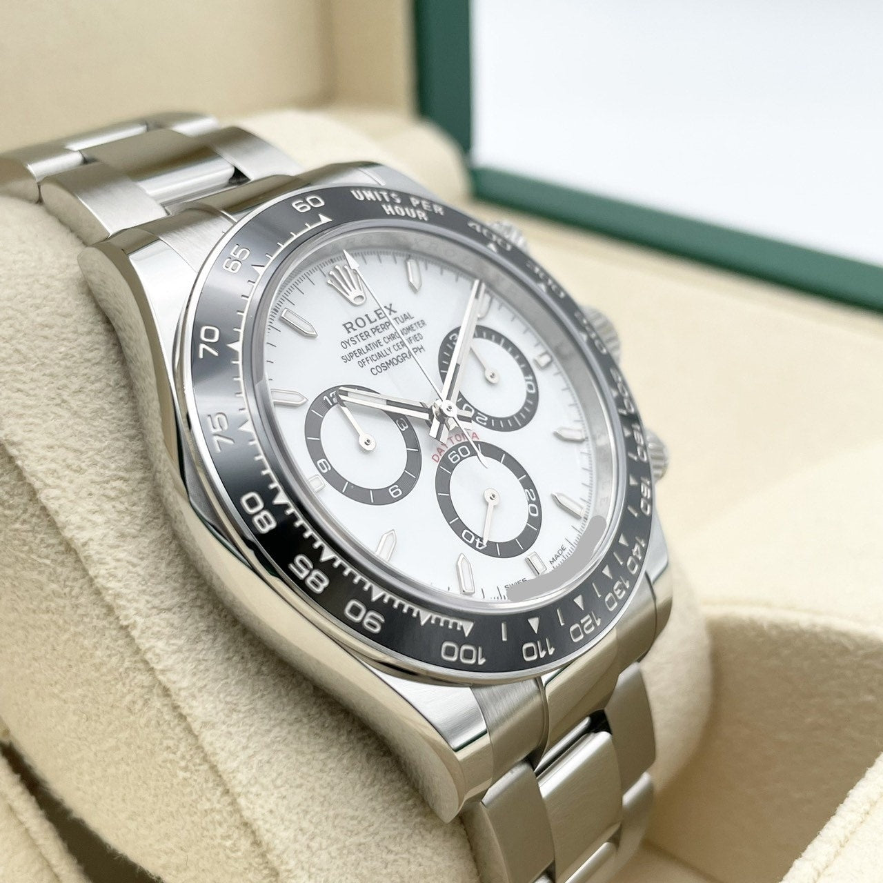 사전 소유 롤렉스 데이토나 126500ln 화이트 40mm
