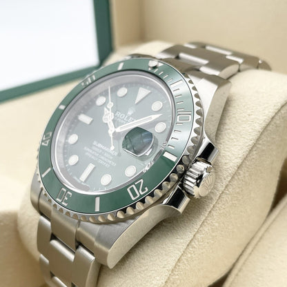 사전 소유 롤렉스 서브 마리너 날짜 굴 팔찌 40mm 116610LV